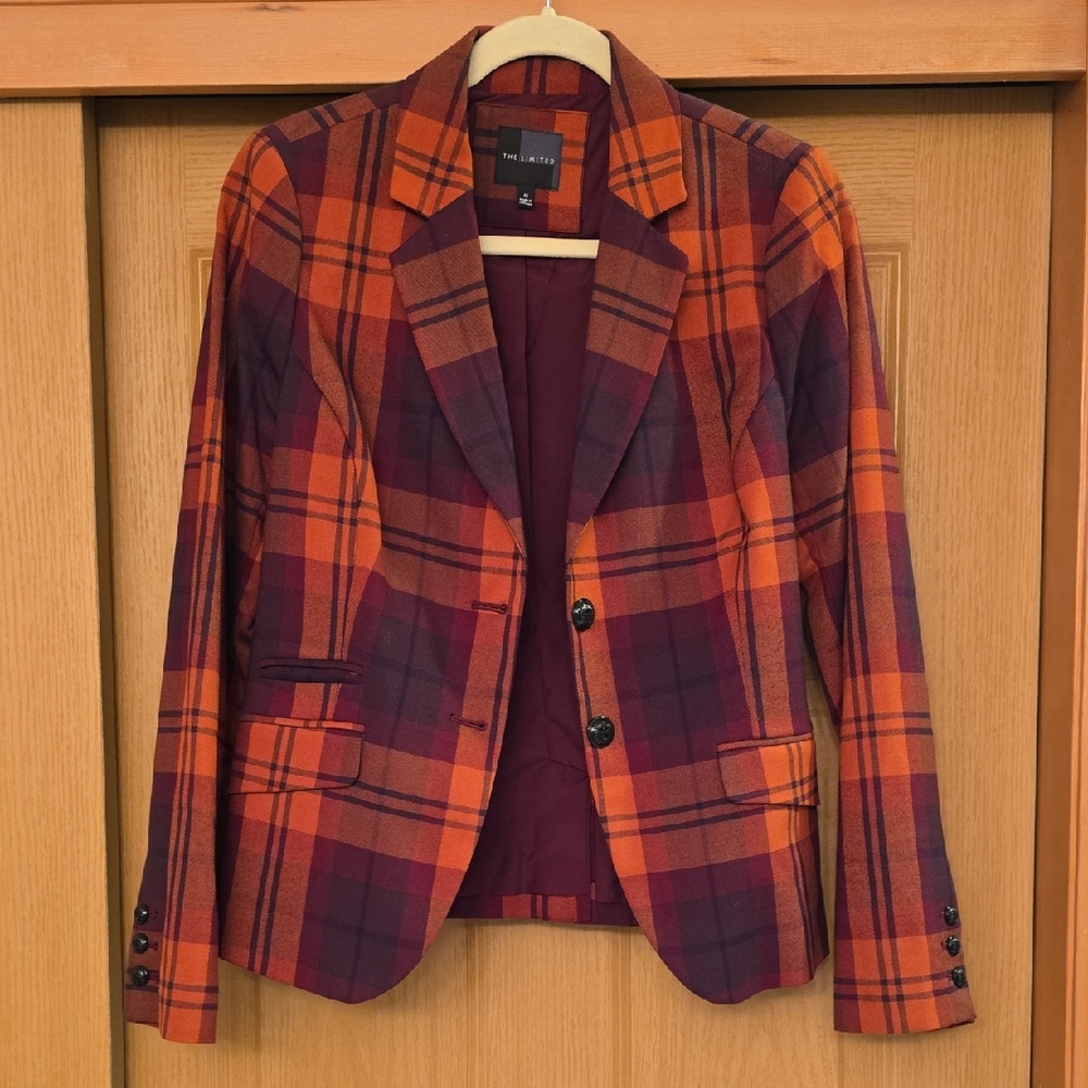 Beautiful "The Limited" Women's Fall Plaid Blazer